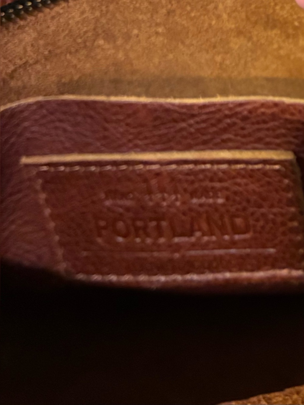 Portland Leather Goods Triangle Shoulder Bag Nutmeg Pebble Leather classic - Picture 10 of 16